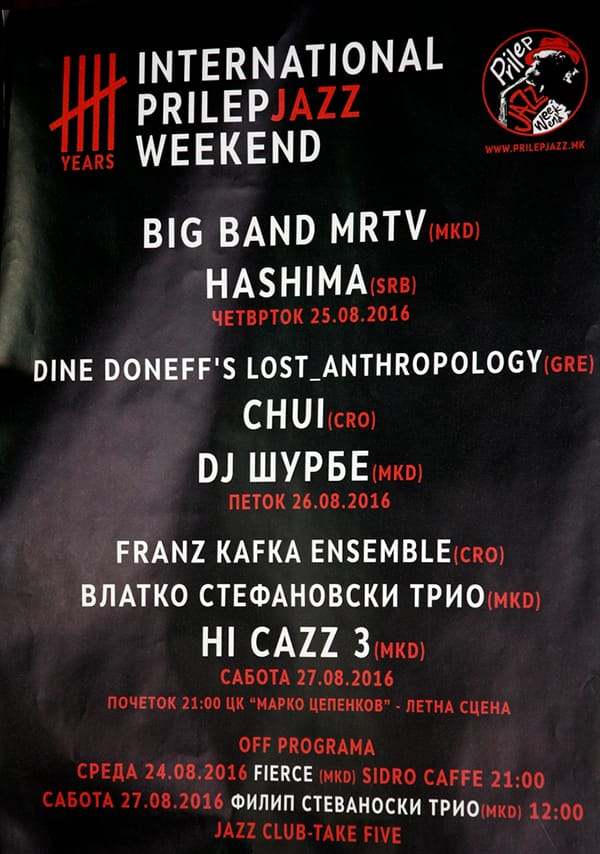 Prilep Jazz Weekend2016_programa